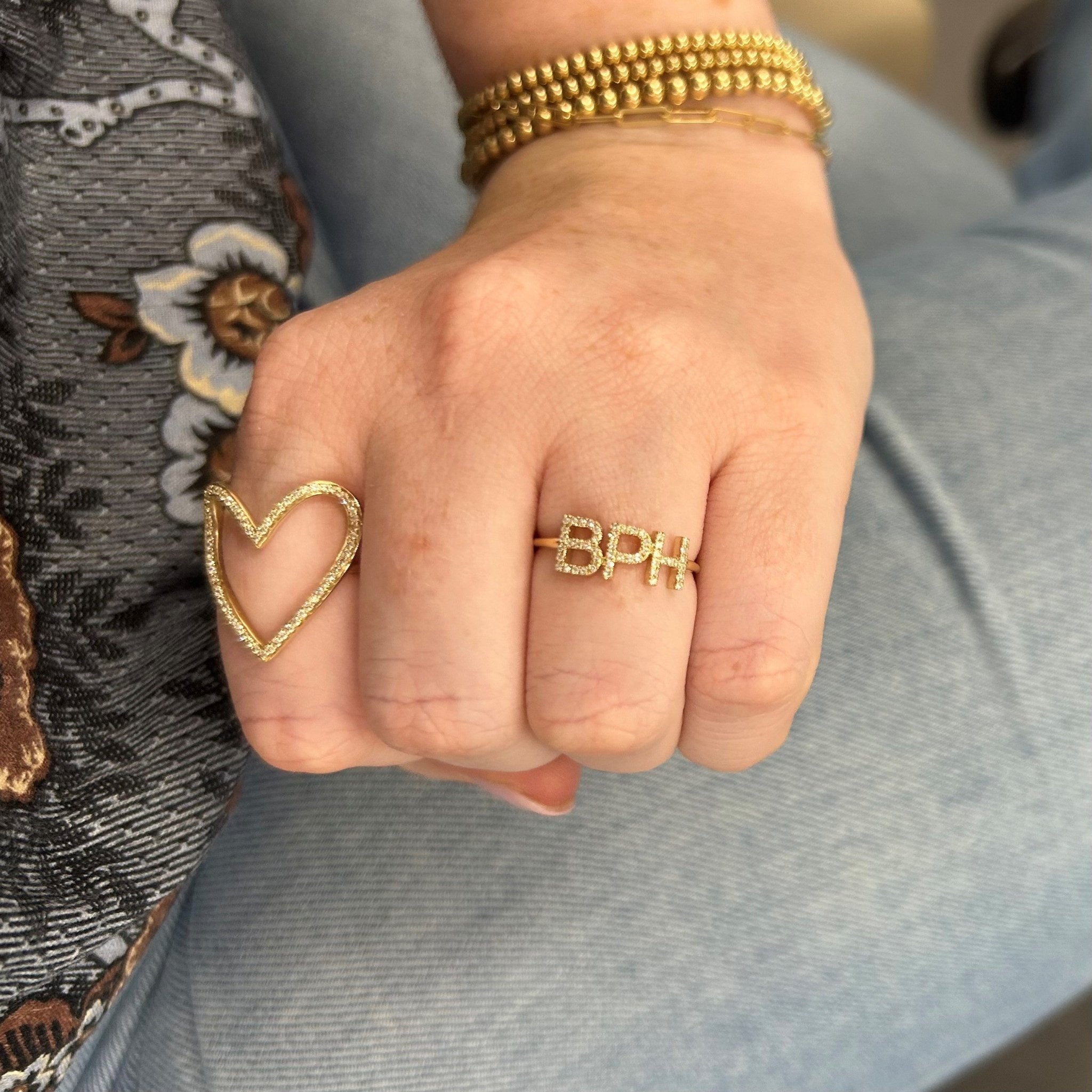 Three Name Ring - Personalized Ring for Mom | FARUZO